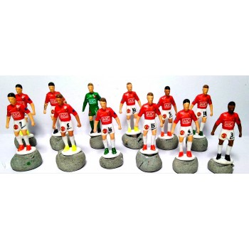 Subbuteo Andrew Table Soccer Manchester United 2007-08 Champions League Winners kit only 12 players no bases no box